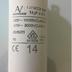 14uF 420VAC İSKRA MOTOR KONDANSATÖR