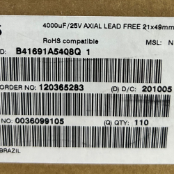 4000uF 25VDC AXİAL B41691A5408Q001