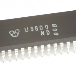 UA880D 8-bit microprocessor (CPU), 158 basic instructions, maximum clock frequency 4 MHz