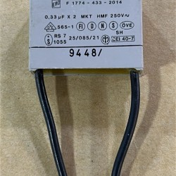 0.33UF 250VAC X2 RM:22.5MM KABLOLU VISHAY