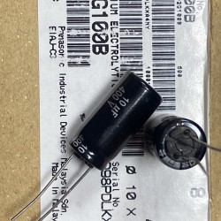 EEUED2G100B 10UF 400V  10X20 5MM 105C  8000 hrs PANASONİC 