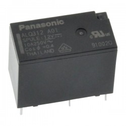 ALQ312A01 - RELAY POWER 10A 12VDC 1FormA SMALL TYPE PANASONIC ALQ312A01 - RELAY POWER 10A 12VDC 1FormA SMALL TYPE PANASONIC